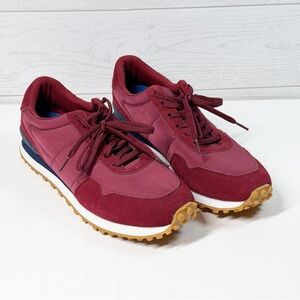 Greats Brooklyn Mens The Rosen Lace Up Sneakers Size 11 Burgundy Red Nylon Suede